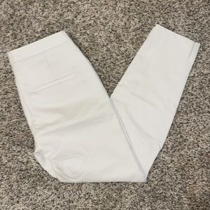 H&M Cream/White Ankle Pants. Size 4.